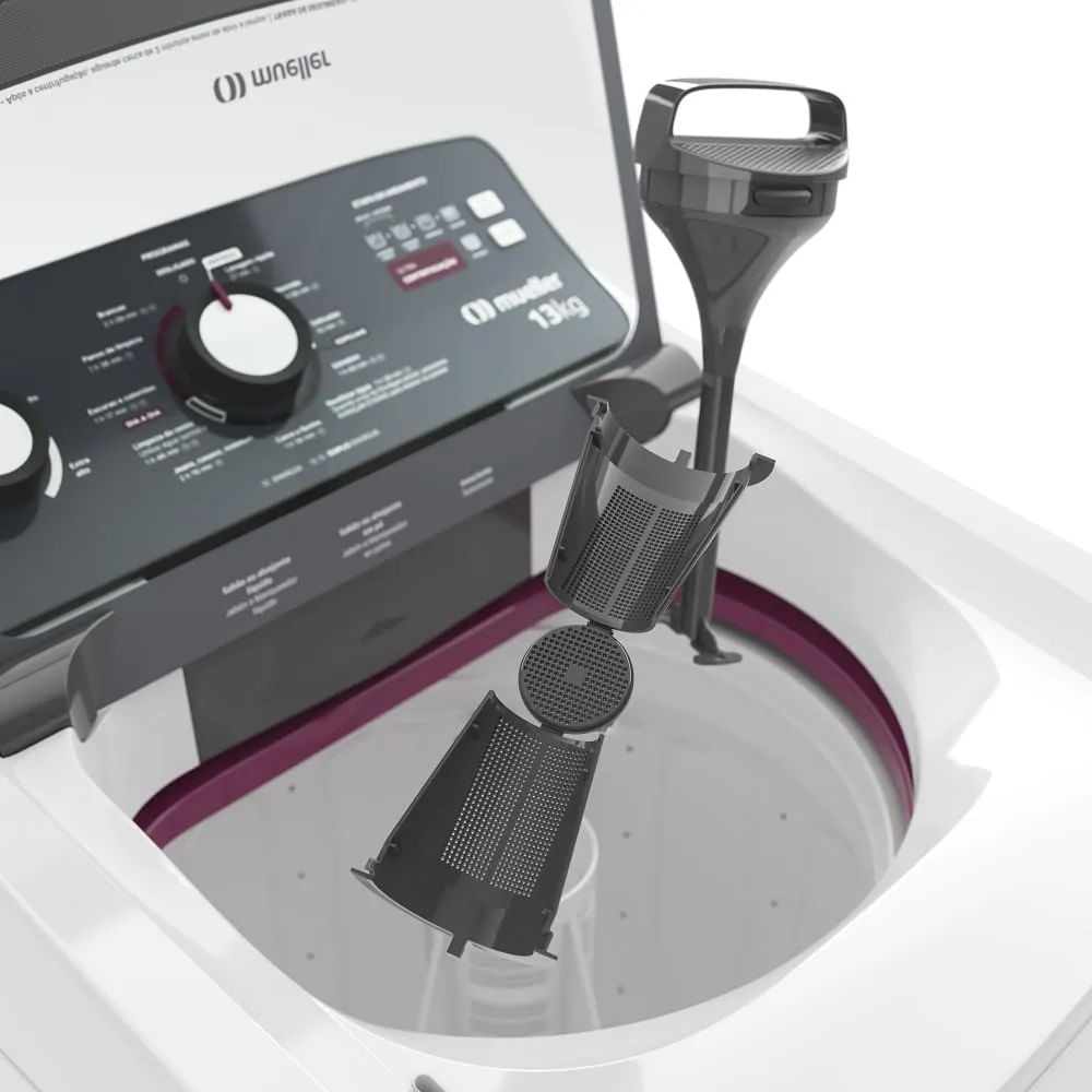 Lavadora de Roupas Automática Mueller 13Kg Ultracentrifugação e Ciclo Rápido Branca MLA13 – 127 Volts - Imagem 13